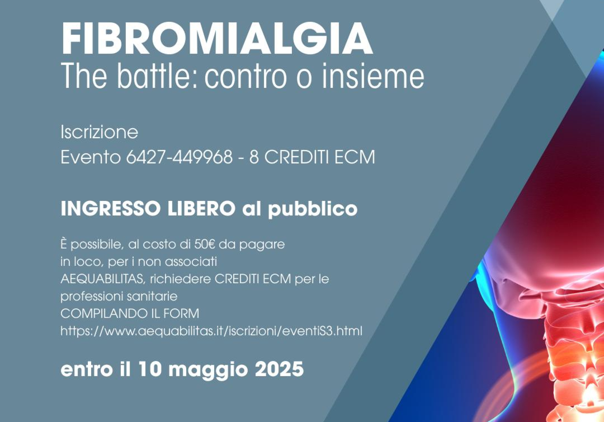 Convegno: Fibromialgia, una patologia che non può più essere sottovalutata.