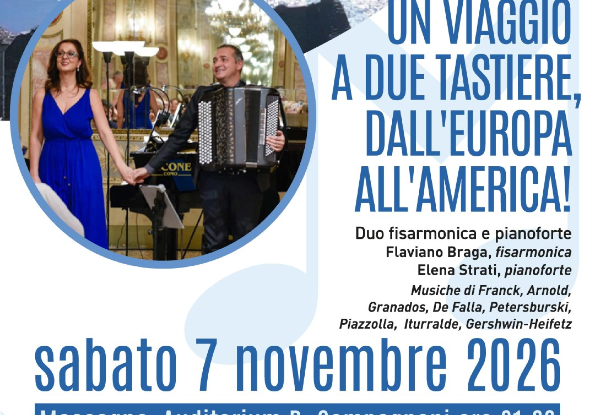 Paesaggi Sonori – Un viaggio a due tastiere, dall’Europa all’America