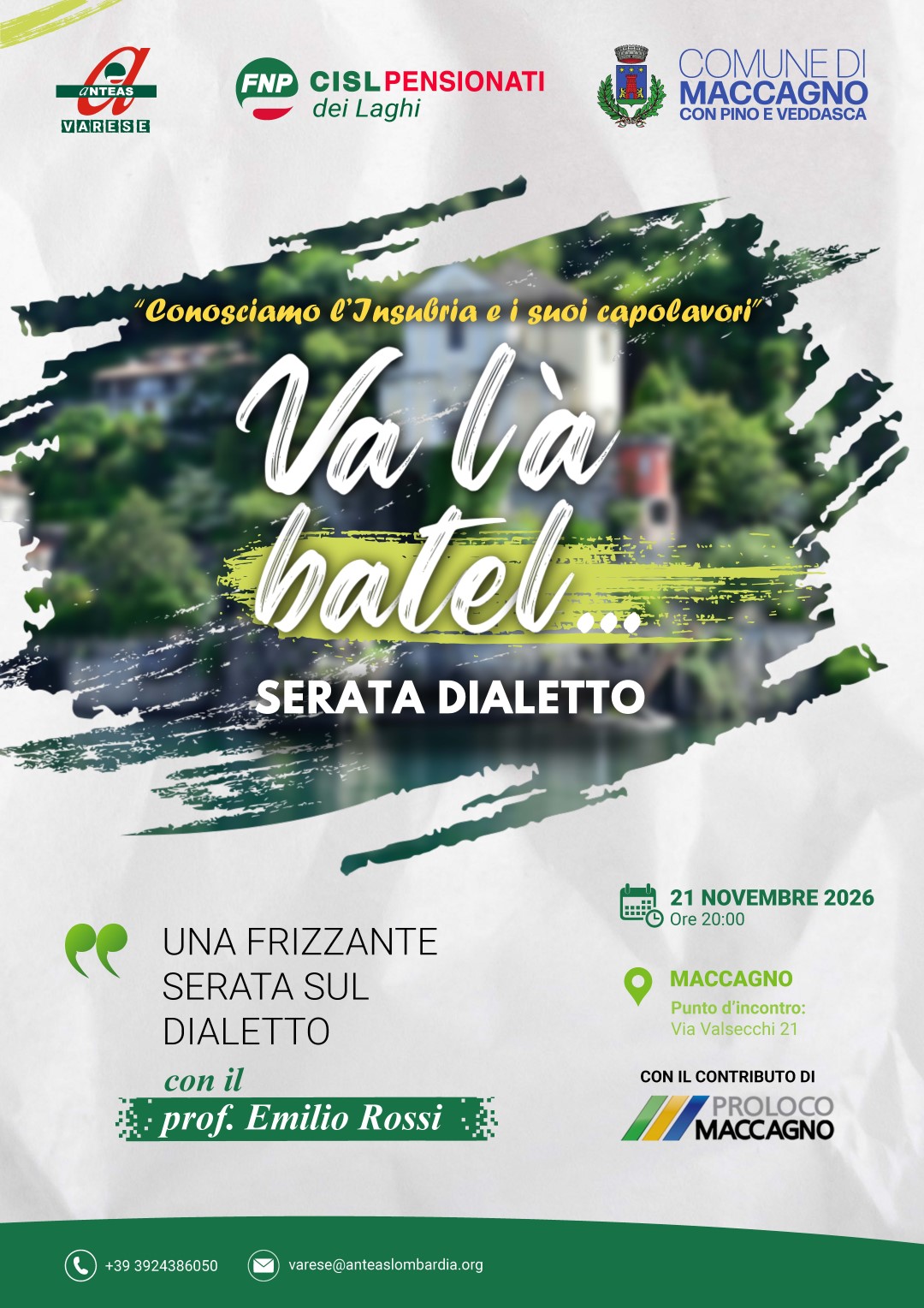 Va là batel… SERATA DIALETTO